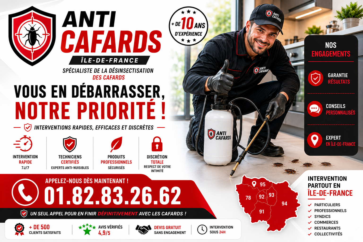 Cafards Cergy